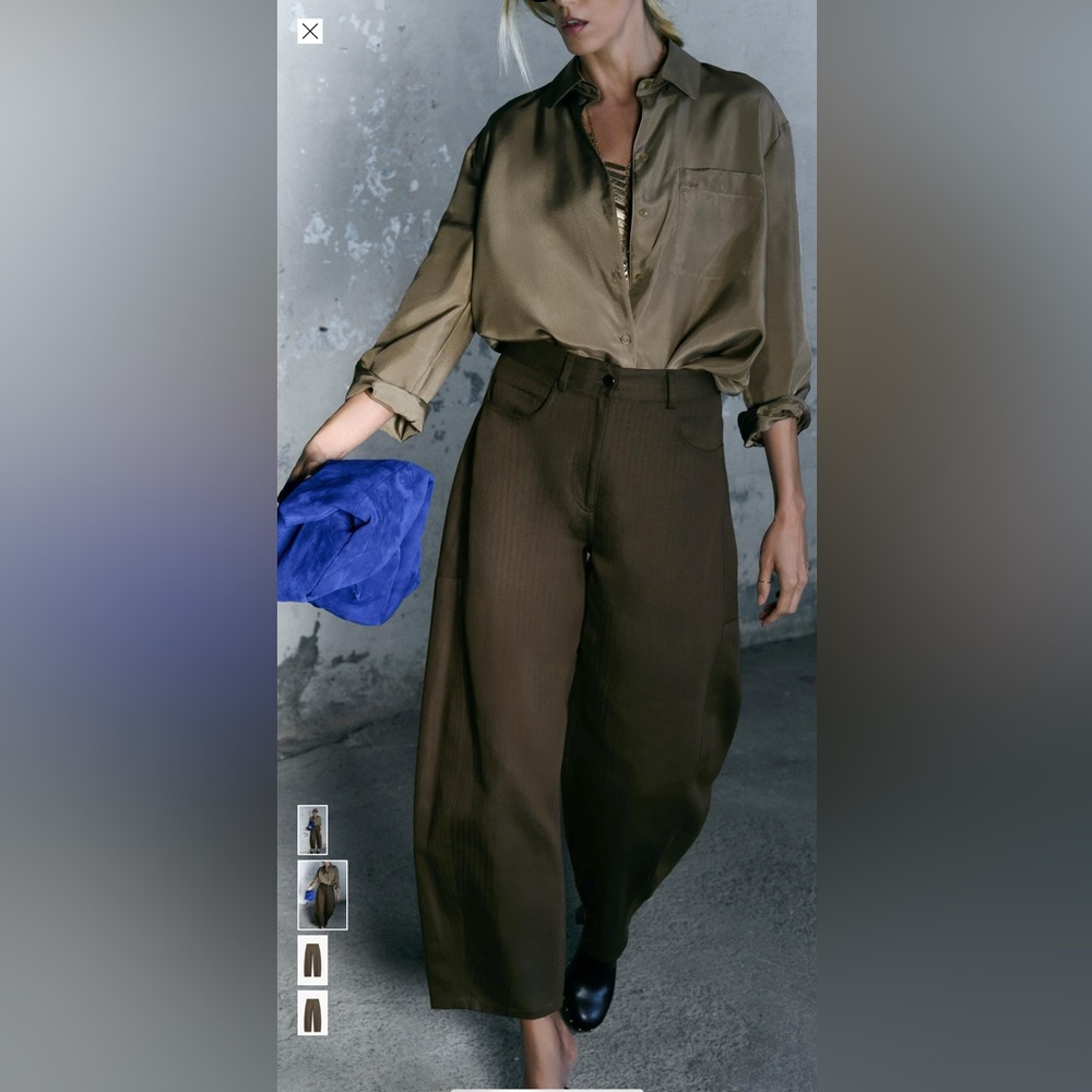 NWT brown Wide-Leg Women's Pants M